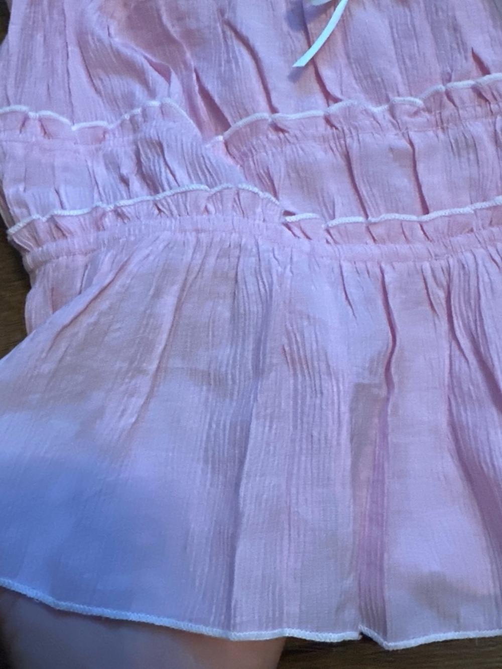 Pink Ruffle Tank Top - Picture 5 of 6